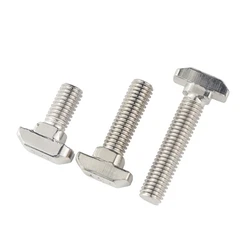 M5 M6 M8 T Hammer Head T Bolt Aluminum Connector T Head Bolts Screws for EU 20/30/40/45 Aluminum Profile T-slot Screw