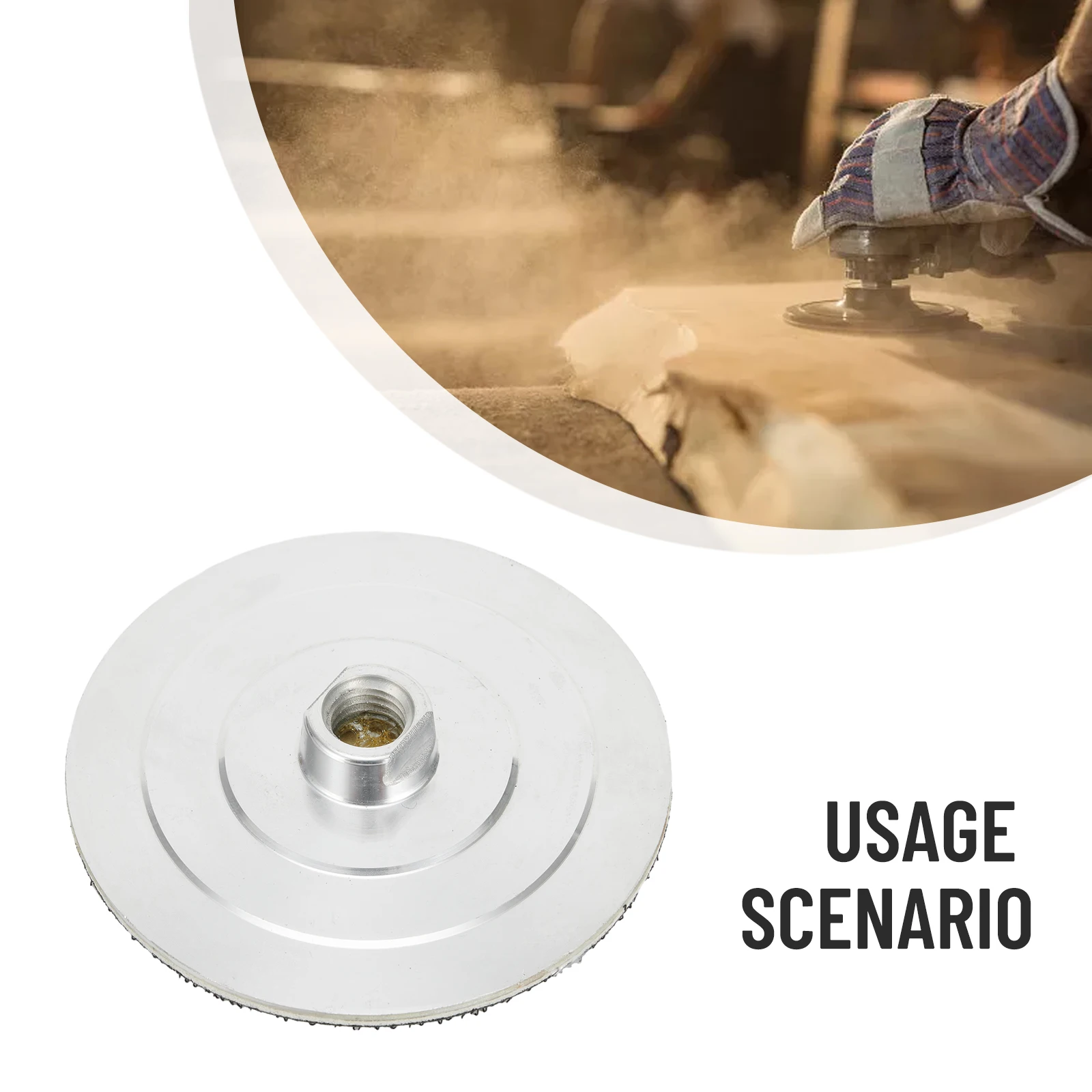 แผ่นรองขัดกระดาษทรายขนาด 3/4 นิ้ว 1 ชิ้น สำหรับเครื่องขัด M14 M10 สำหรับเครื่องขัดขนาด 80/100 มม.