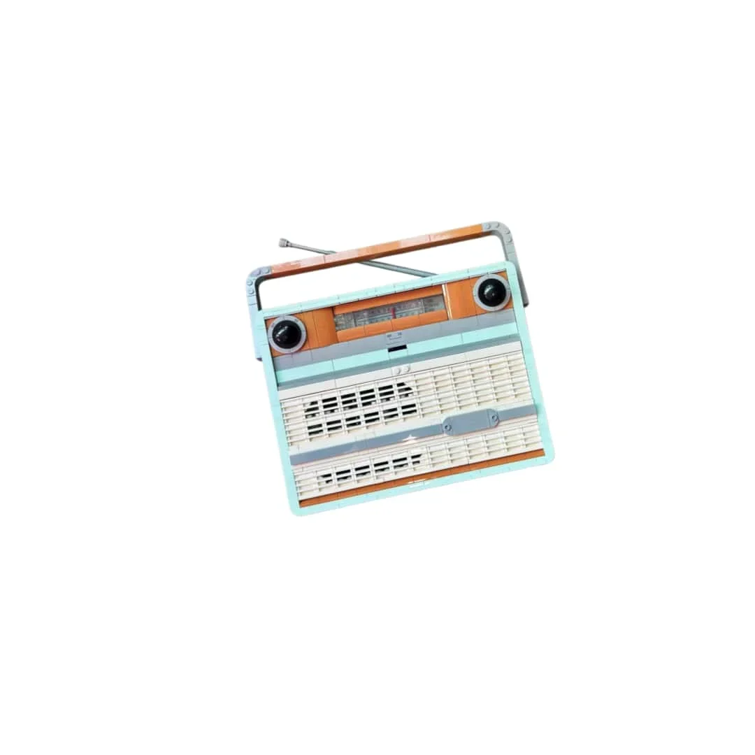 New Creative DIY Retro Radio Model Building Blocks - Educational Assembly Toys for Music-themed Home Decor & Gift