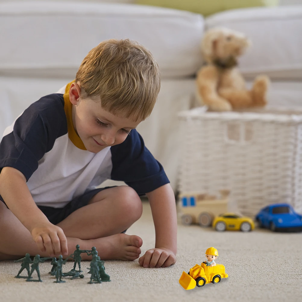 

Small Engineering Vehicles Set Simulation Construction Truck for Children Imaginative Play Cupcake Decorations Dessert Toppers