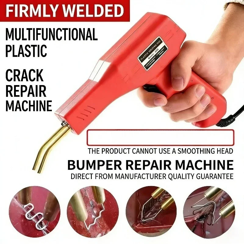 

Heavy-Duty Flat Tip Plastic Welder Kit - Hot Melt Solder Iron, Essential Auto Tool for Car Bumper Crack & Body Panel Restoration