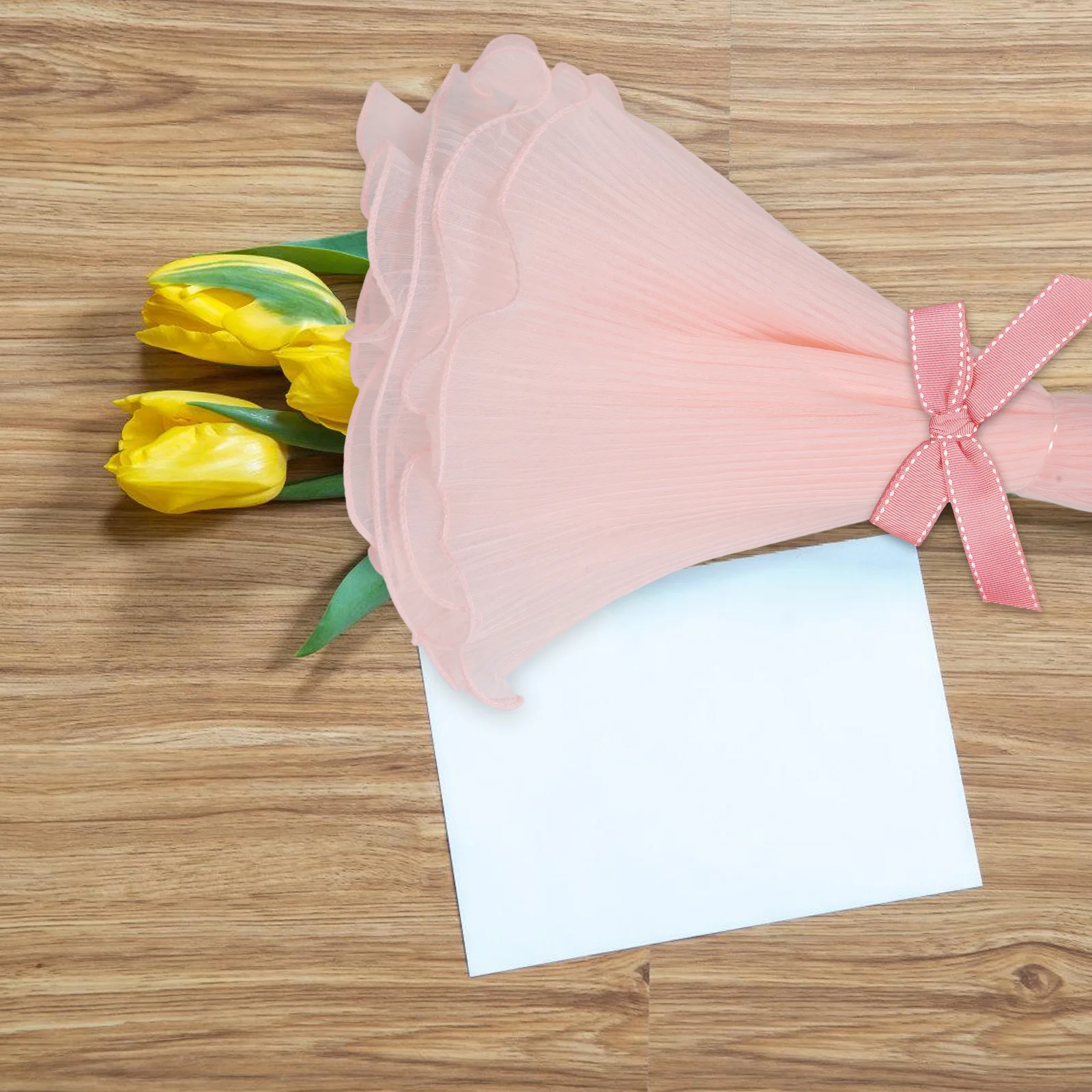 

Flower Wrapping Paper 30CMx5Yards Soft Pink Wrinkle Mesh Material Wedding Bouquet Packaging Net Sheet