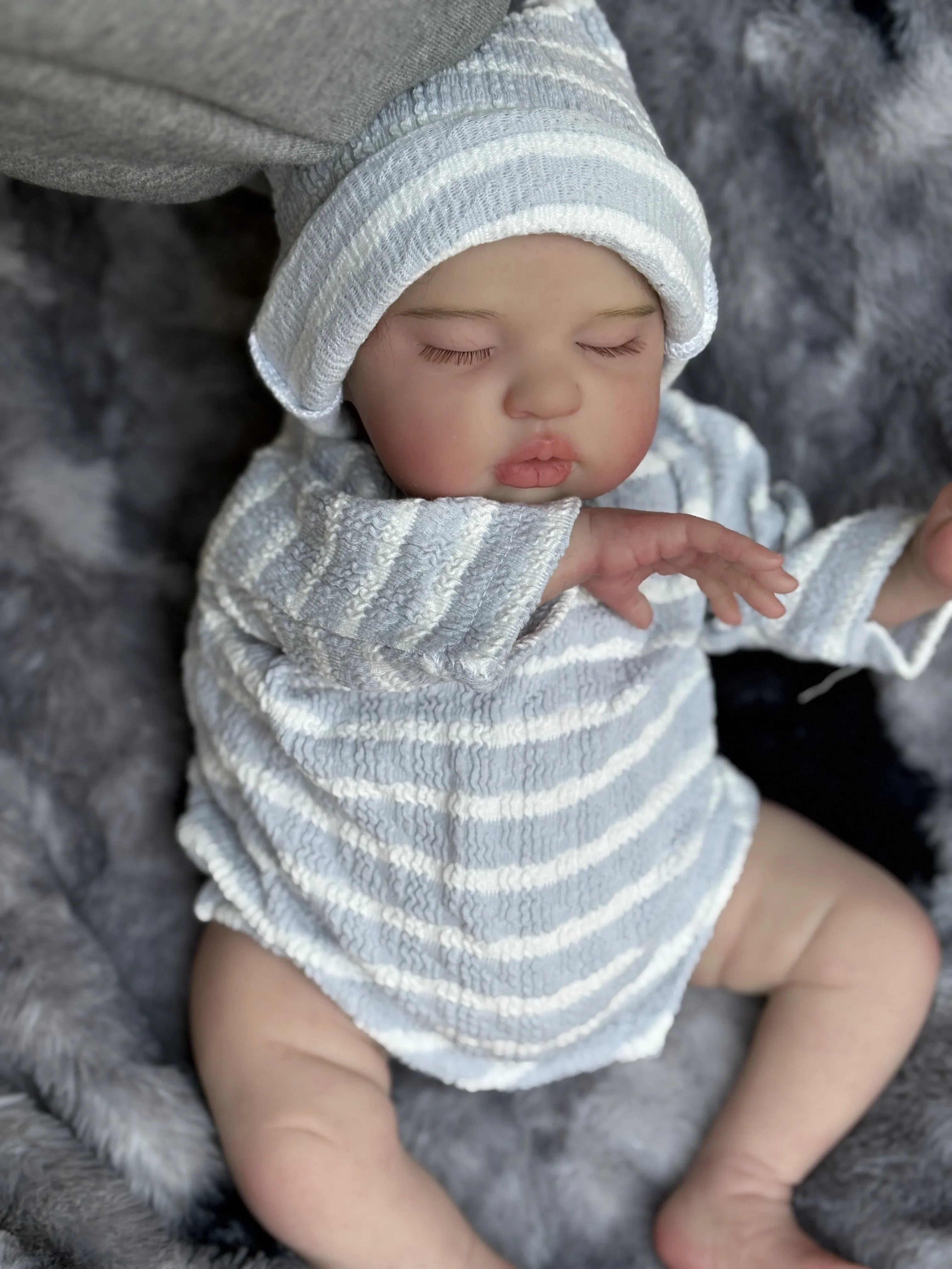 DLS Customized Limited Supply 45cm Reborn Baby Teddy With/without Hair Already Finished Doll Real Photos