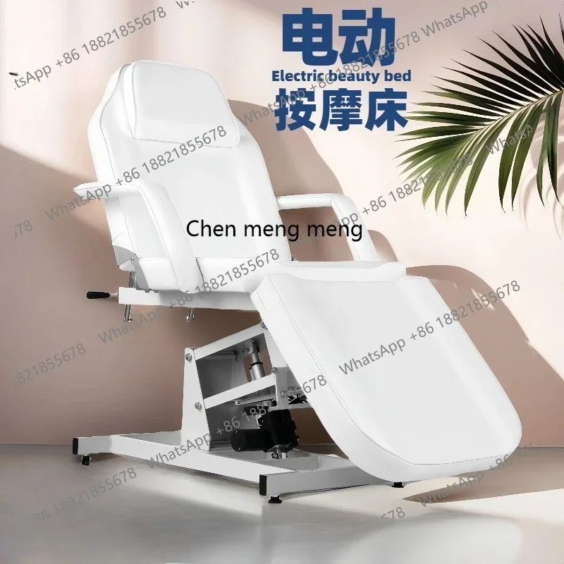 

Beauty bed Electric massage bed One drag Beauty chair Beauty massage chair with hole adjustableF182