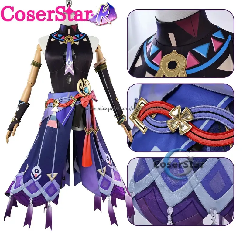 

asdh8@CoserStar-R In Stock GenshinImpact Citlali Cosplay Costume Dress Outfis Full Set Women Halloween Carnival Party Wig Shoes