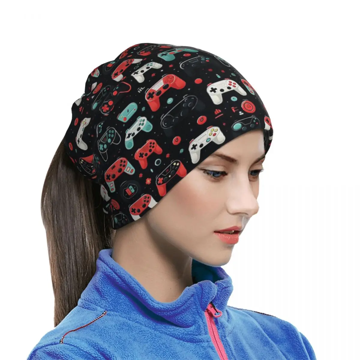 Gaming Pattern - Game Controllers Bandana Neck Gaiter Magic Scarf Outdoor Sports Cycling Scarf For Men Women Adult Windproof