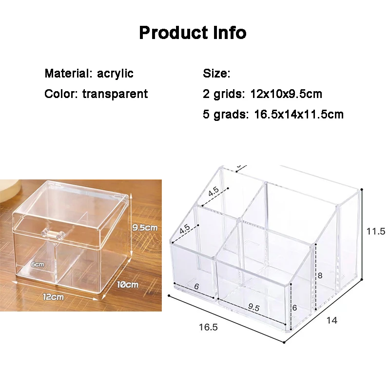 Schreibtisch Stifthalter Kosmetik Organizer Transparent Briefpapier Große Kapazität Acryl Bleistift Aufbewahrungsbox Karte Organizer Box
