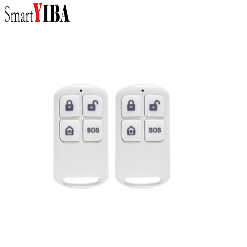 SmartYIBA 433Mhz Black Remote Controller Arm/Disarm SOS Button Wireless Plastic Remote Controller For YB103/YB104 Alarm System
