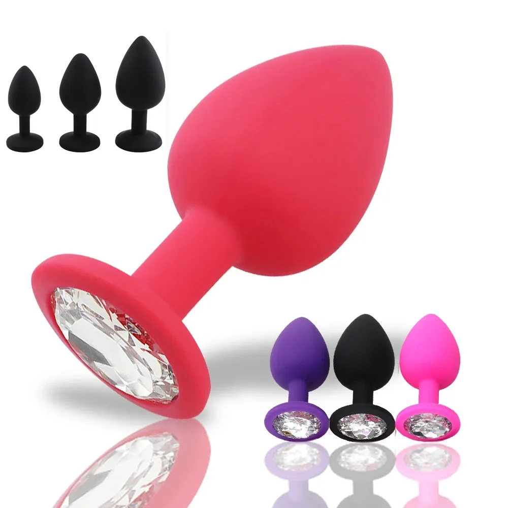 Silicone Anus Butt Plug Unisex Plated Jewelry Sex Stopper Prostate Adult Toys For Men Women Anal Trainer For Couples