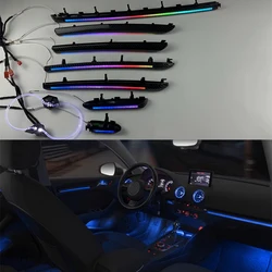 1:1 Mold 25 Lights Colorful Interior Ambient Light Fit for Audi A3 S3 2013-2020 Original Factory Car Interior Accessories