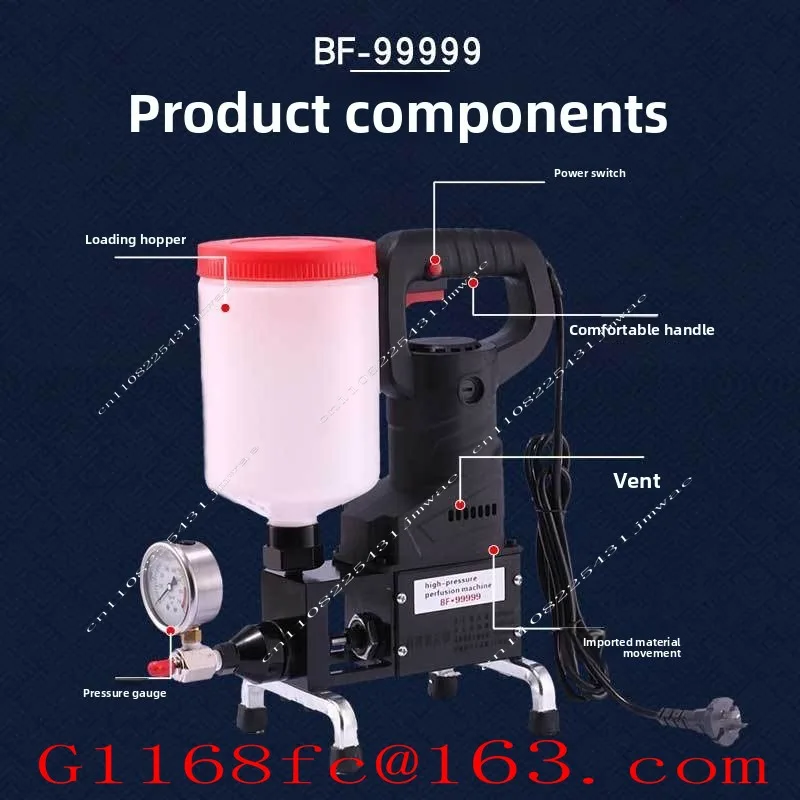 High Power High Pressure Multifunctional Sprayer Waterproof Leak Repair Epoxy Resin Cement Grouting Machine