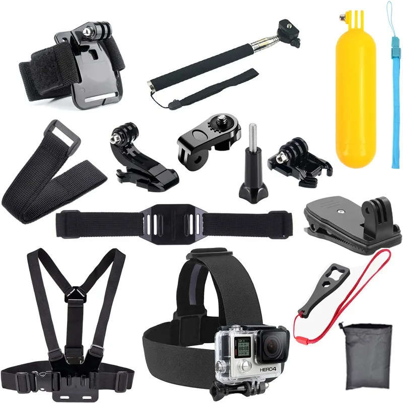 Dji Action Camera Opbergtas Gopro Hero9/8/7 | Geschikt Voor Duiken, Fietsen, Klimmen En Andere Opnamen 14 In 1 Accessoire Set