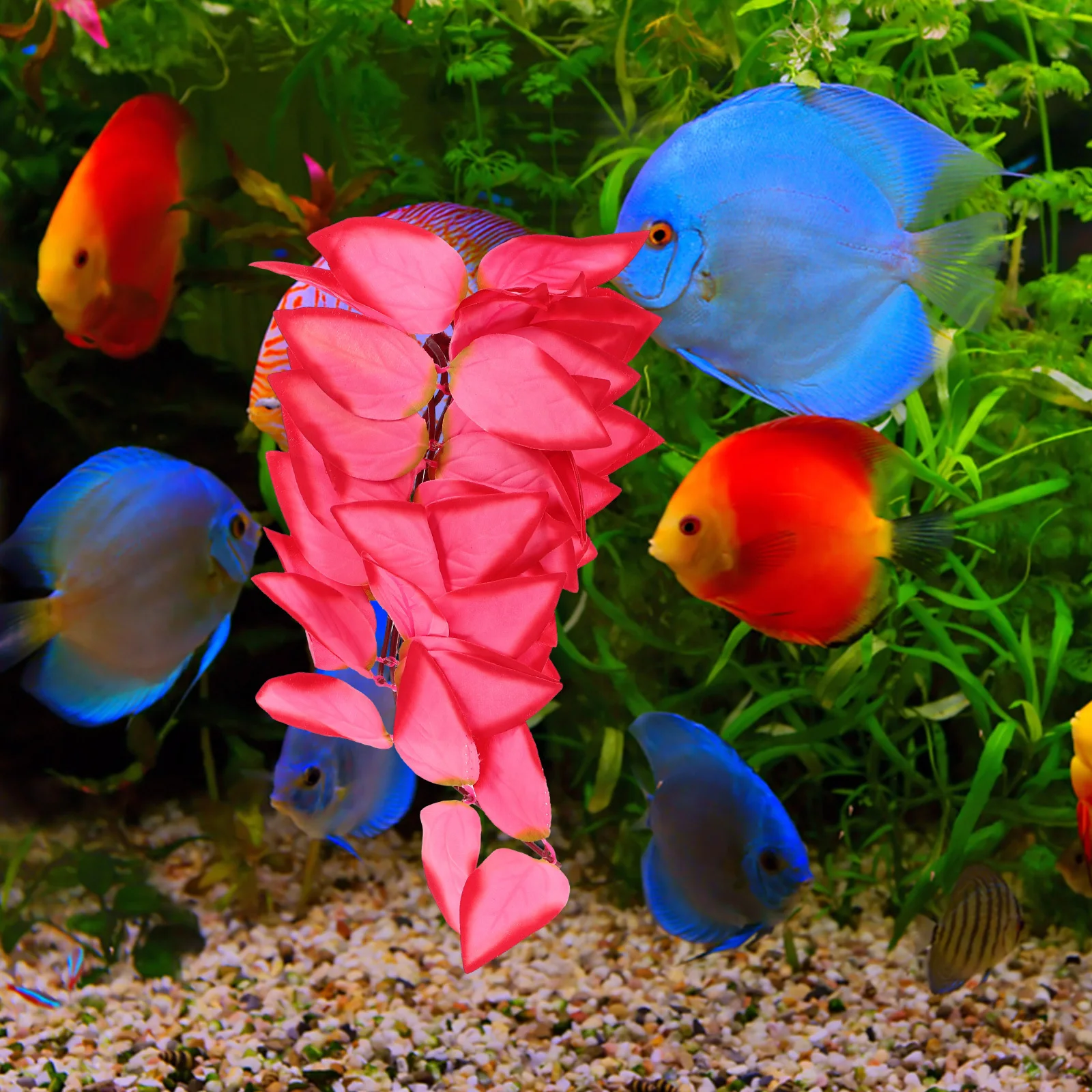 نبات بلاستيكي اصطناعي واقعي خزان الزواحف ديكور الكرمة المزيفة لتررم نابض بالحياة معلق فاينز زخرفة نباتات تررم