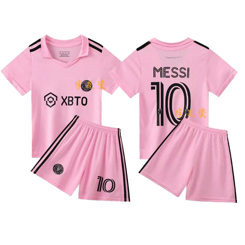 

Child Training Uniform Kid Football Jersey Set Boy Youth T-shirt Breathable Short-sleeve Me-s-si Rona-ldo Ney-mar girl Jersey