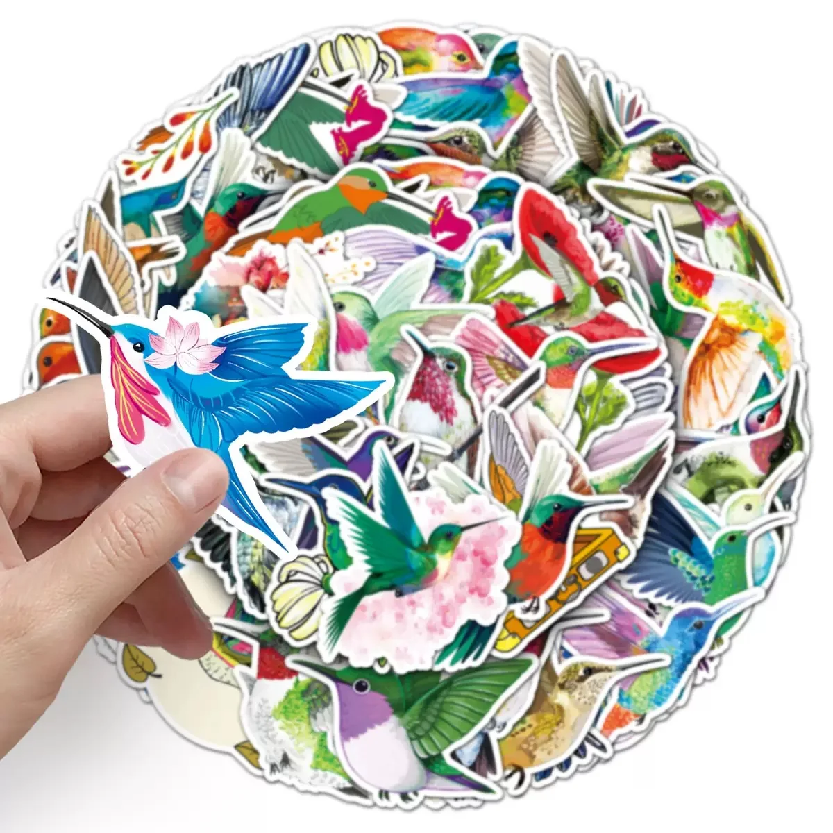 10/50PCS Colorato Animale Sveglio Colibri Adesivi Uccello Graffiti FAI DA TE Scrapbook Laptop Telefono Chitarra Bagagli Decalcomania Adesivo Giocattolo Del Capretto