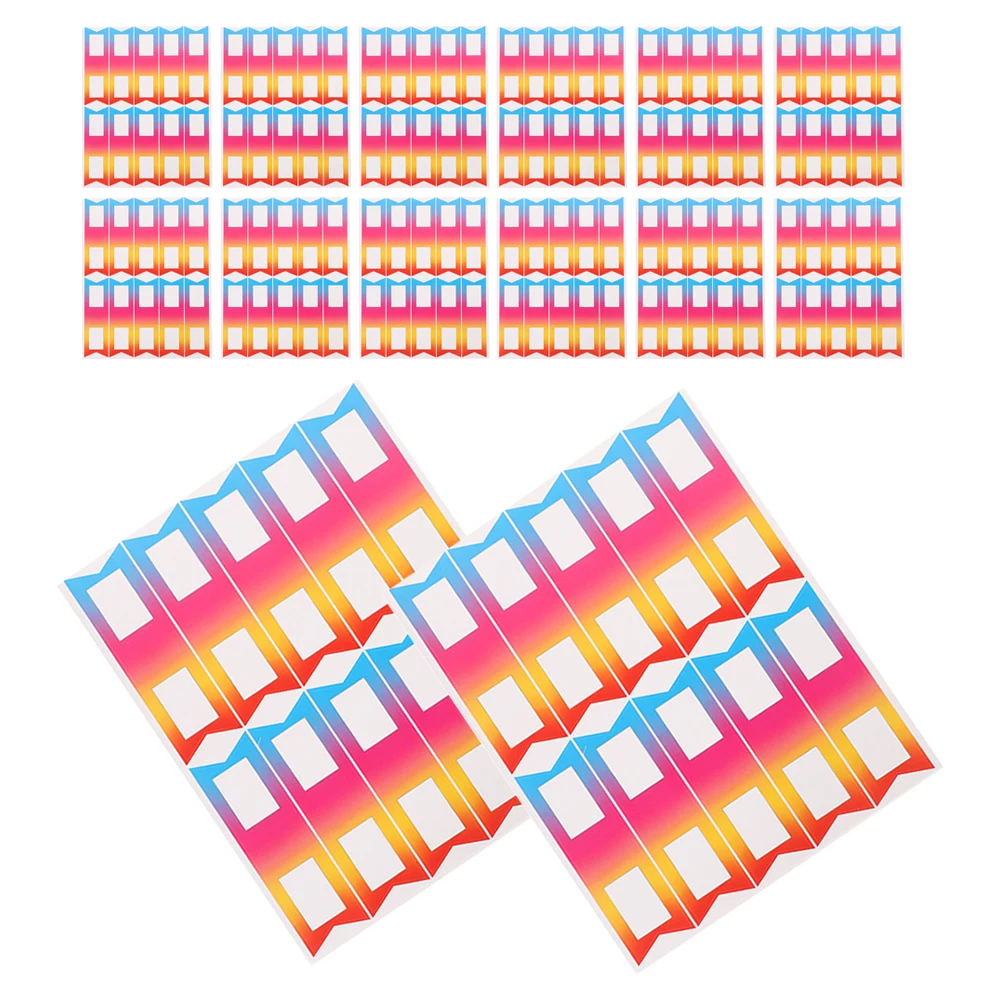 

24-листовые этикетки-карандаши, записываемые наклейки, съемные листы для организации школьного класса, идентификационная этикетка