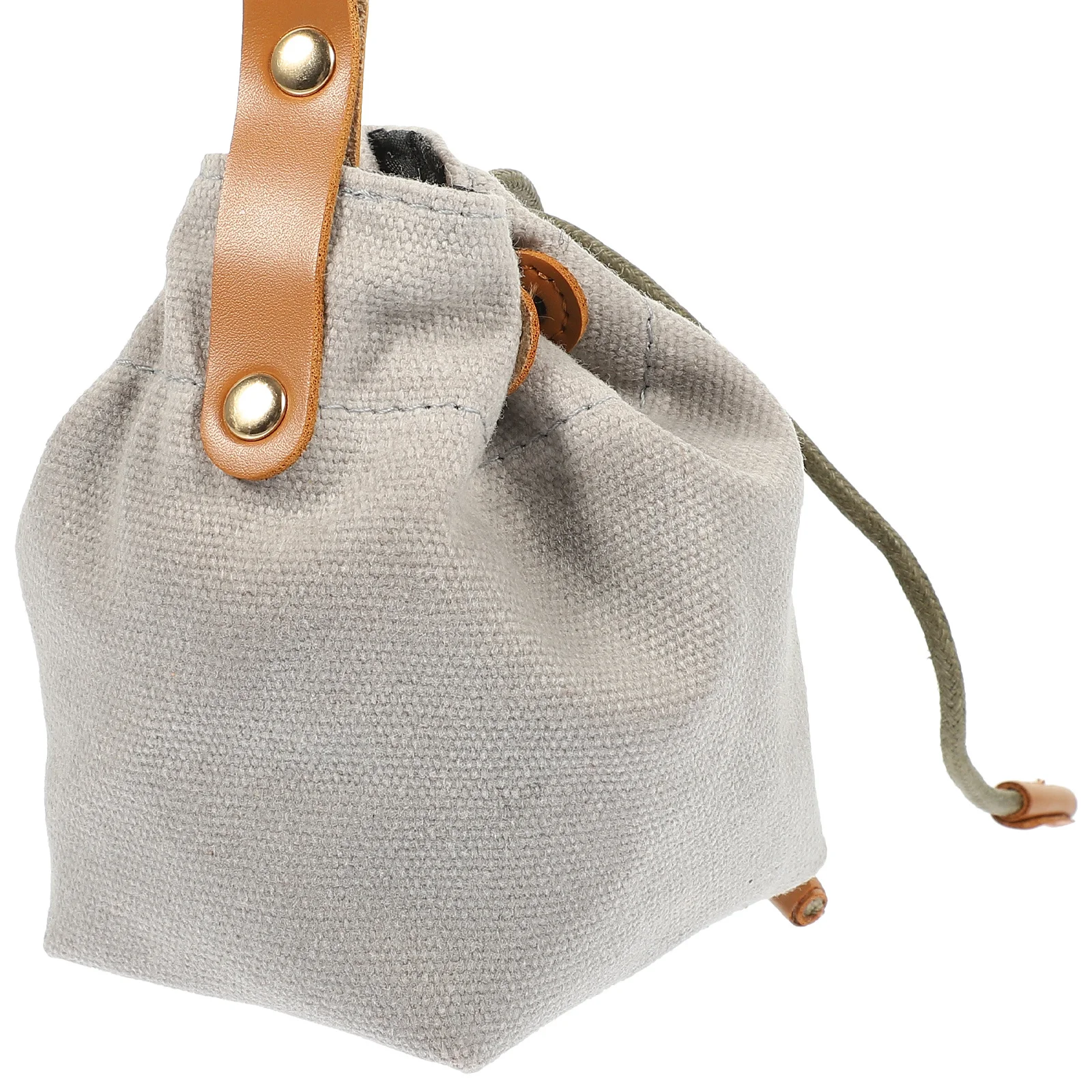 

Dog Snack Bag Portable Drawstring Canvas Dog Treat Pouch Large Capacity Buckle Outdoor Puppy Training Treat Carrying Bag