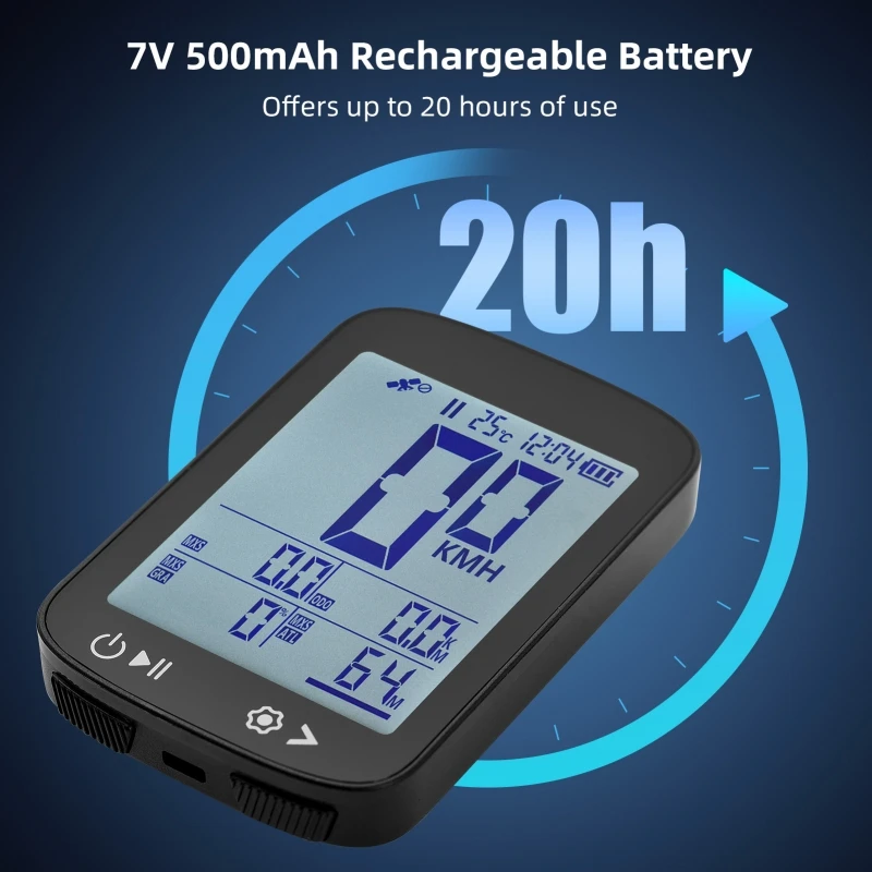 AliExpress Aramox GPS Bike Computer Wireless Bike Speedometer High Clear Display 5 Star Positioning GPS BeiDou GLONASS Galileo and QZSS Rechargeab