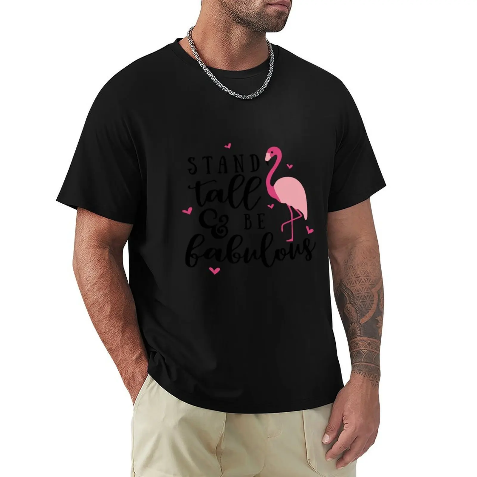 

Beautiful flamingo T-Shirt oversized t shirt Personalized t-shirt mens t shirts pack