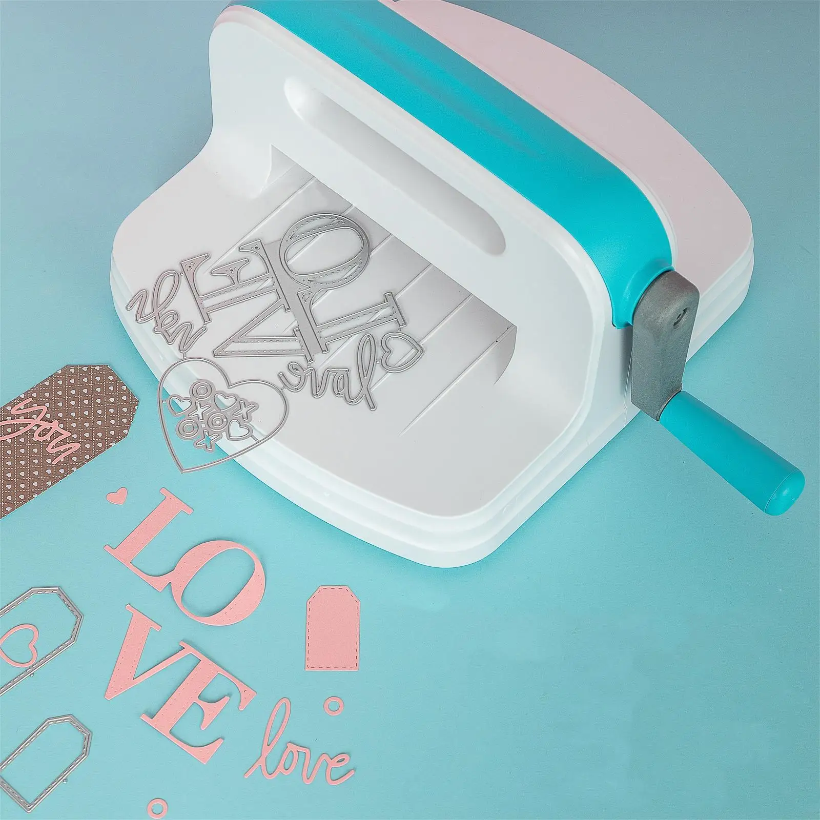 

Die Cutting and Embossing Machine Mini Die Cut Machine Portable Craft Dies Cutting for Album Decorative Embossing Easy
