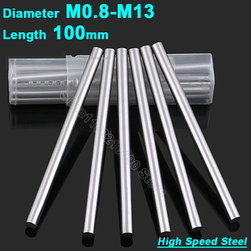 

1Pc Solid Round Turning Tool Dia 0.8~13mm Straight Shank HSS High Speed Steel Round CNC Cutting Turning Lathe Bar Rod L=100mm