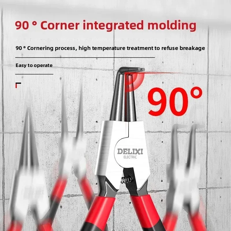 5-In جديد ل بحلقة إحكام كماشة مجتذب قفل خواتم مهاوي إبرة زردية طويلة الفكين الاحتفاظ حلقة كماشة إزالة التثبيت #3