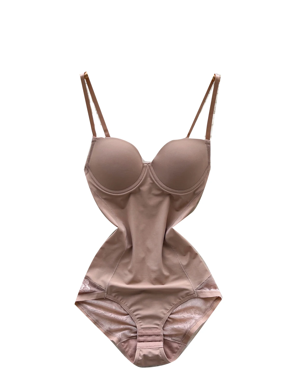 Sexy schlankmachender einteiliger Anzug für Damen, Herbst, faionable Base Layer Top mit integriertem Brustpolster, hoher Taille, gerader Schnitt