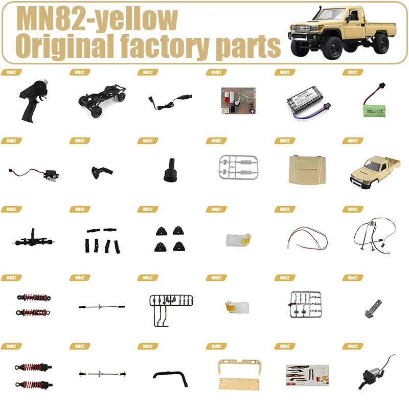 

MN MODEL MN82 Yellow 82PRO 82S LC79 RC Accessories Upgrade Wheel Eyebrow Non-destructive Installation OP Parts Rc Crawler Parts