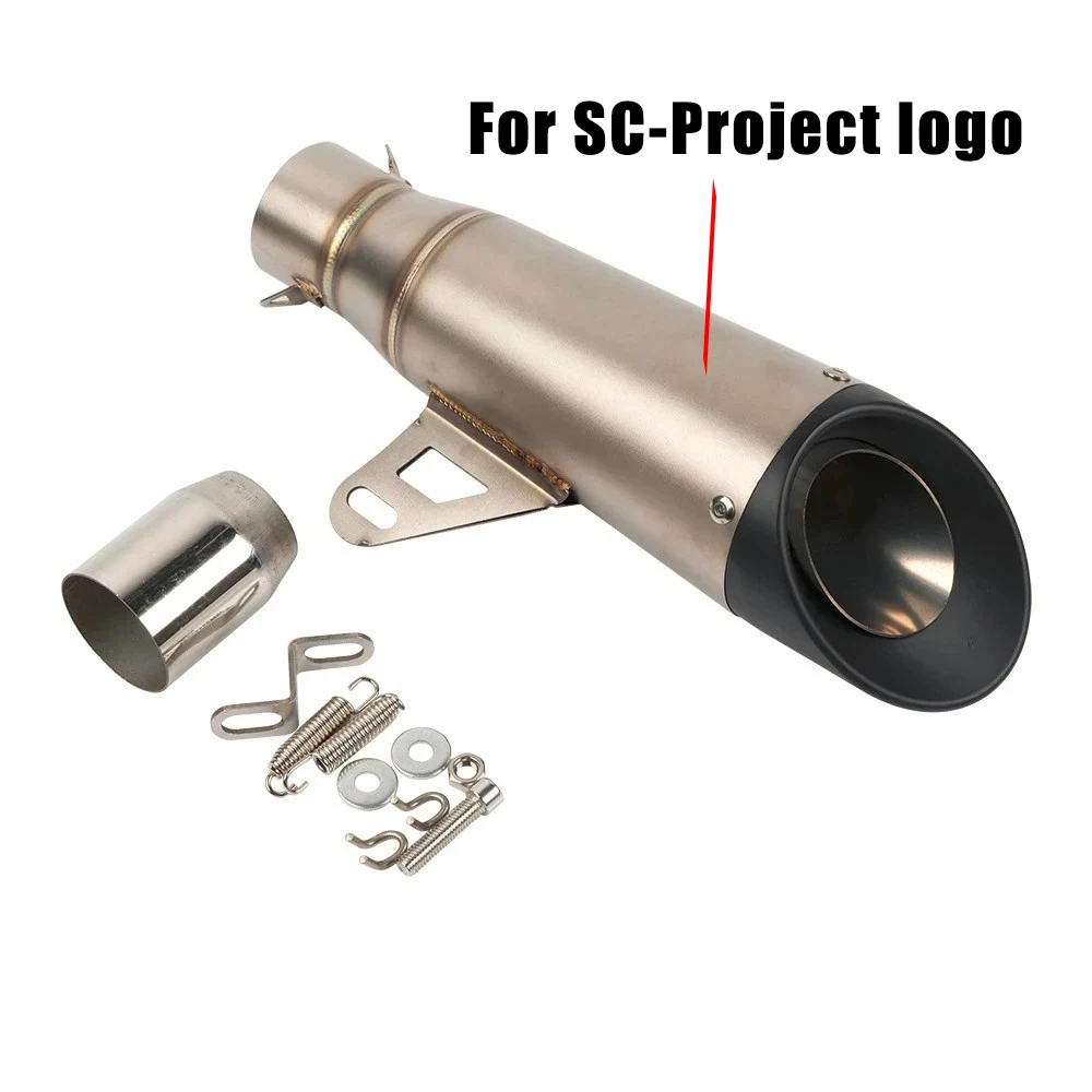 لياماها R6 R15 R1 R3 MT07 Tmax155 XMAX GSX250 Pcx125 51 مللي متر العالمي للدراجات النارية العادم SC الخمار الأنابيب ل GP-مشروع