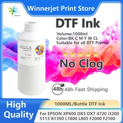 Direct To Film Transfer Ink DTF Ink 1000ML/Bottle For Epson DX5 DX7 4720 XP600 Printhead L1800 1390 L805 L3200 DTF Printer ink