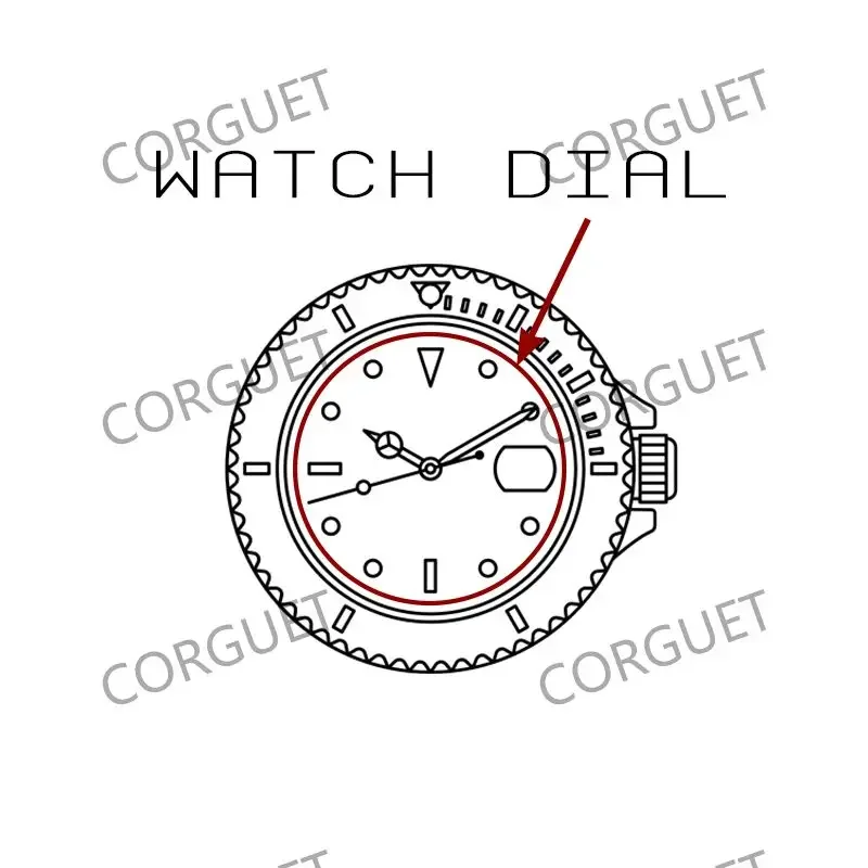 Le tariffe del servizio di personalizzazione CORGEUT includono il Logo personalizzabile dimensioni della cassa della cornice colore dell'orologio cinturino dell'ago tutti gli stili nel nostro negozio Et