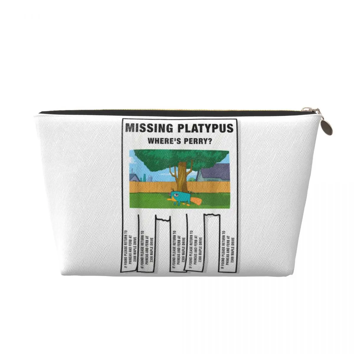 

Изготовленная на заказ сумка для туалетных принадлежностей Phineas And Ferb Missing Platypus, женский косметический органайзер для макияжа, женская коробка для хранения красоты, Dopp Kit Box