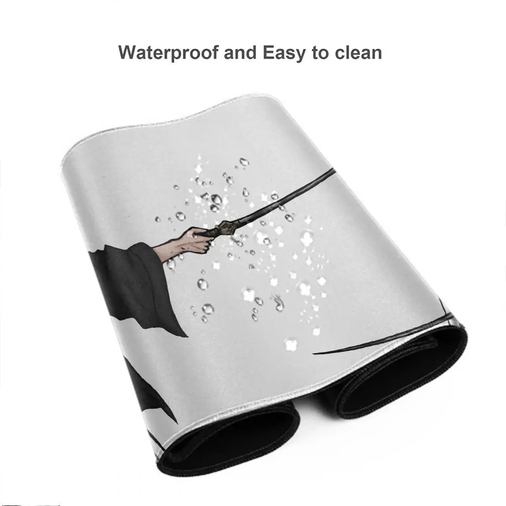 Alas Mouse Besar Hitam Putih Anime BLEACH Alas Mause Aksesori Gaming Alas Meja Keyboard Gamer Kantor Alas Mouse Unohana Retsu