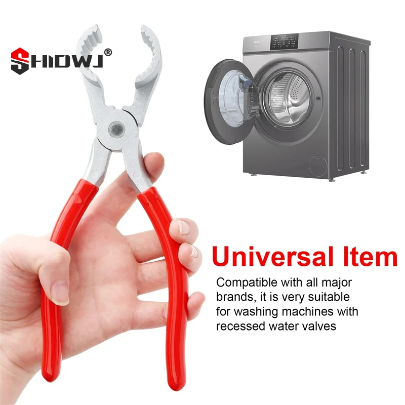 

Washer Hose Pliers THP-1 Zinc Alloy Hose Clamp Tool For Washing Machine Inlet/Outlet Hoses Red Handle Replacement For 20001120