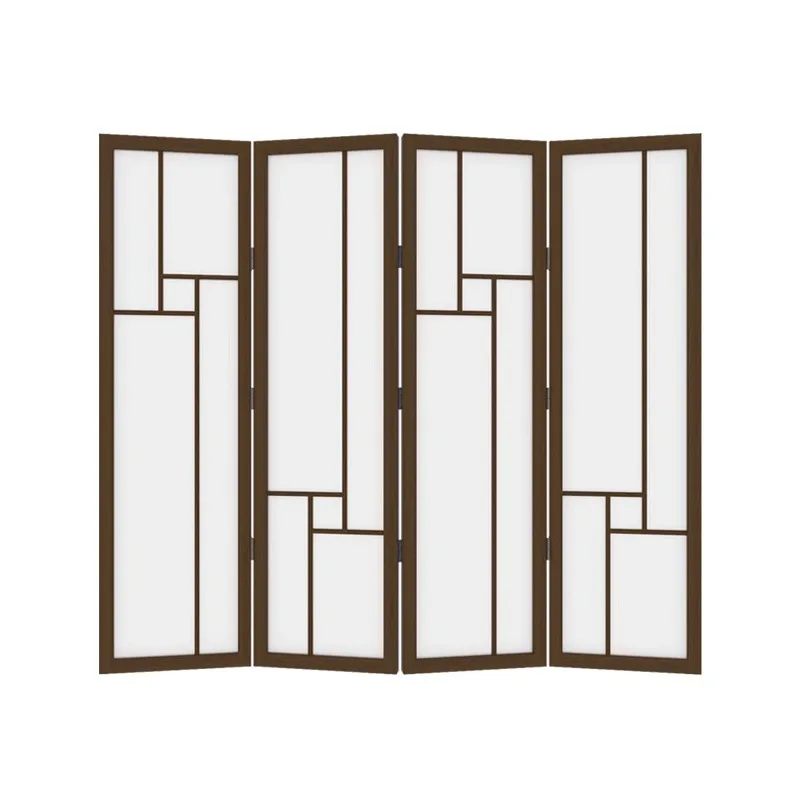 Foldable simple partition solid color bedroom living room entrance blocking movable folding screen