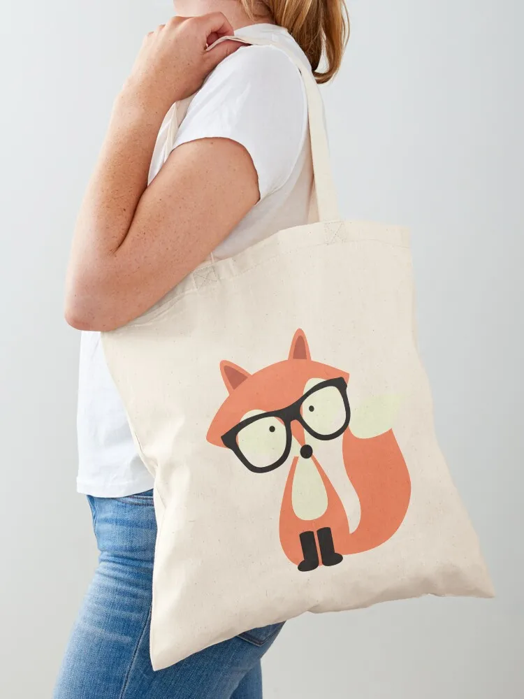 

Cute Hipster Red Fox Tote Bag Canvas shoulder bag shoping bag tote screen women