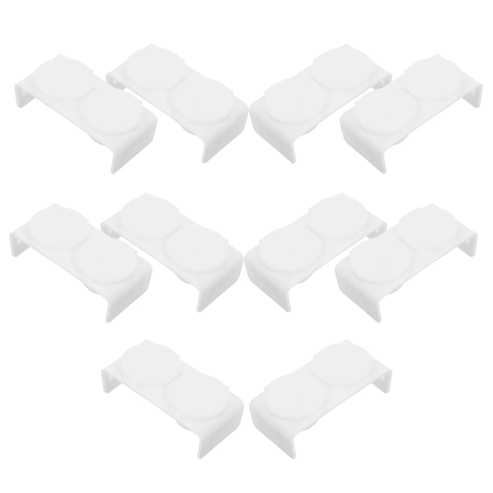 

10pcs Double Holes Crystal Cups Manicure Liquid Container Nail Art Pen Washing Tool Salon Home Dappen Dish Acrylic Mixing Glass