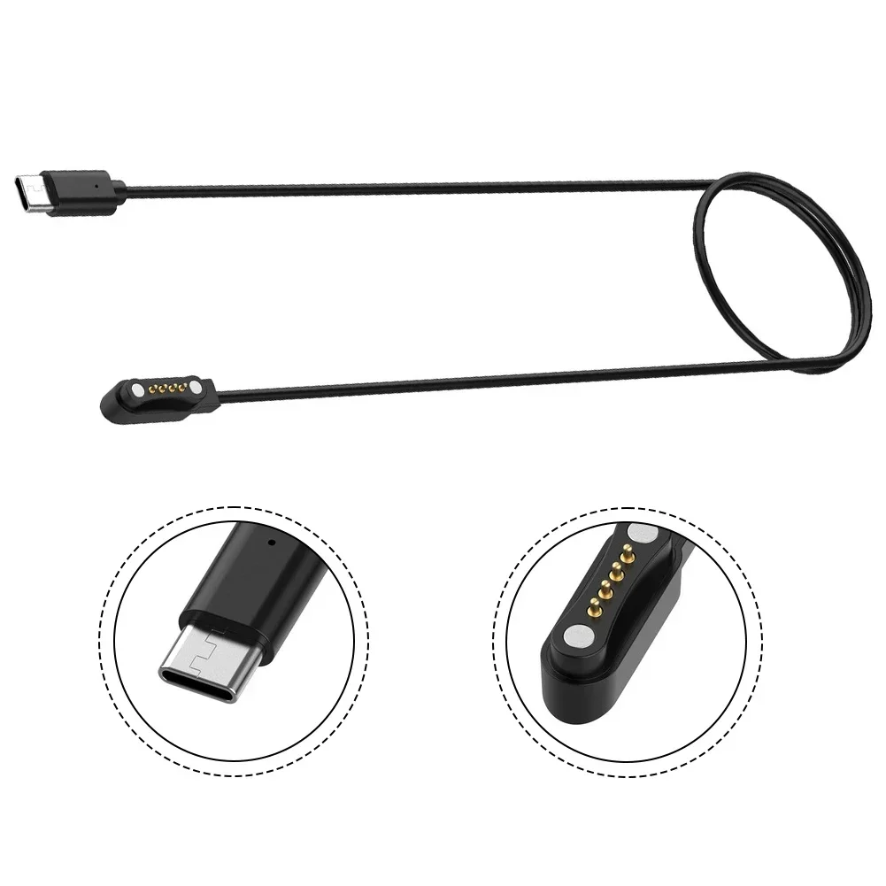 1 قطعة كابل شحن مغناطيسي سريع 1 متر خط بيانات حماية الشحن الزائد لـ PLAUD Note AI قلم تسجيل ملحقات شاحن #5
