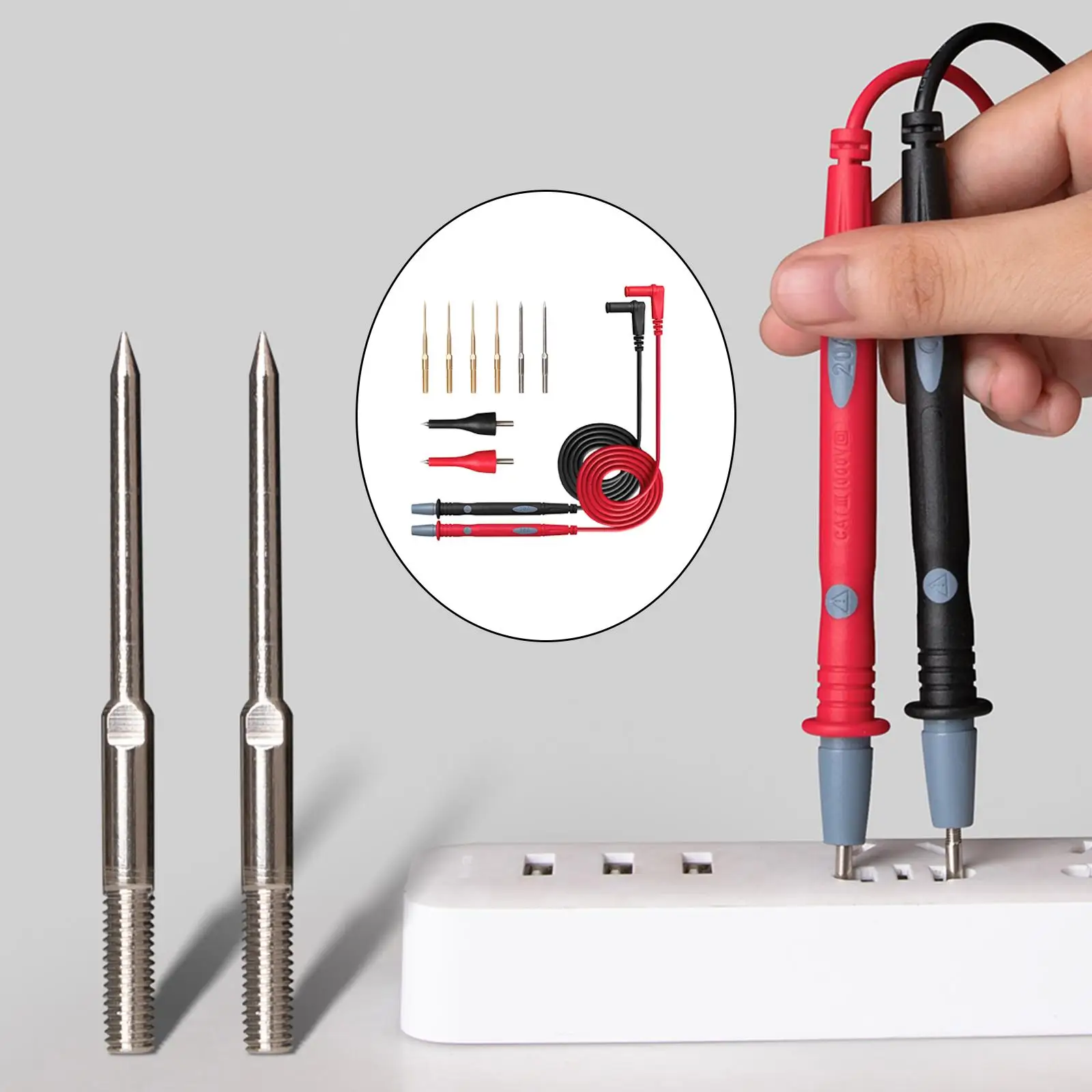 

1000A измерительные провода, многофункциональный 0, зонд вольтметра для светодиодных фонарей, измерение сопротивления, обнаружение мощности аккумулятора