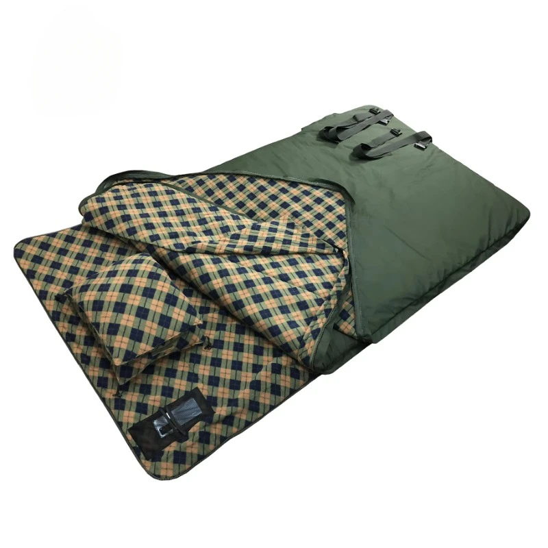 Waterproof Large Size Luxury 10kg Oxford Shell Fleece Lined Double Sponge Fishing Sleeping Bag