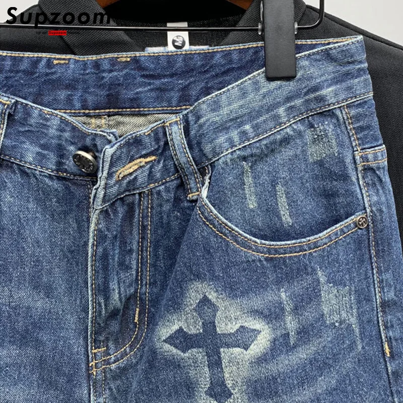 Supzoom New Arrival Hot Sale Fashion Summer Zipper Fly Stonewashed Casual Cargo Patchwork Cotton Denim Pockets Jeans Shorts Men