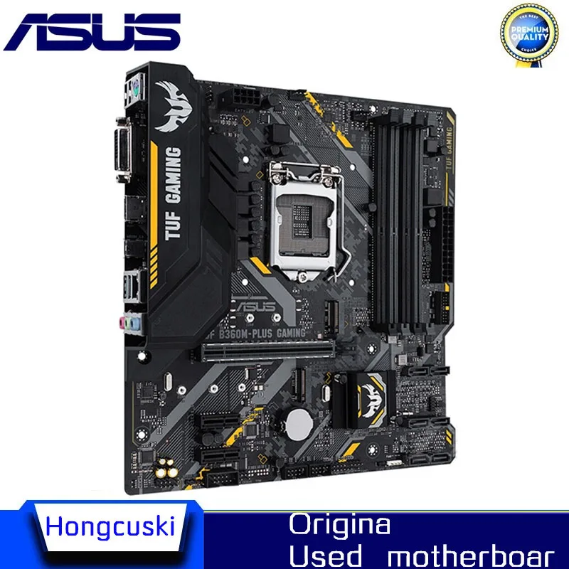 For ASUS TUF B360M-PLUS GAMING Used original motherboard Socket LGA 1151 DDR4 B360 Desktop Motherboard