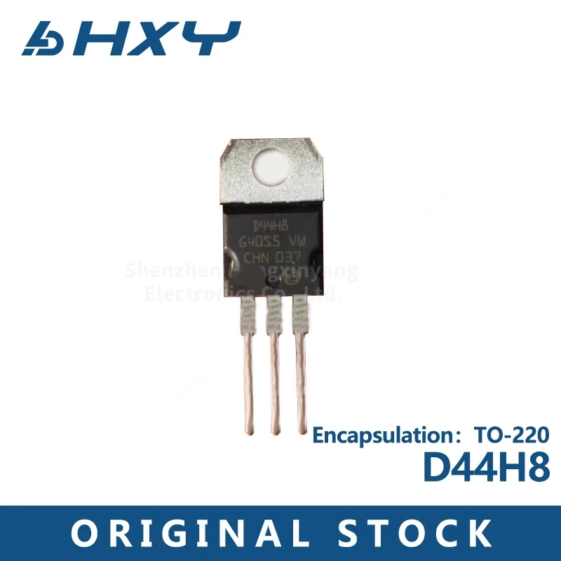 5piece   D44H8 10A60V NPN silicon power transistor package TO-220 triode