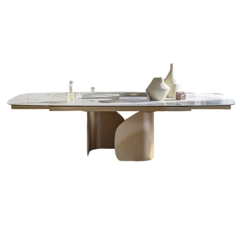 high quality Slate retractle folding home modern ple 0cm functional light high-end rectangular stretch dining tle