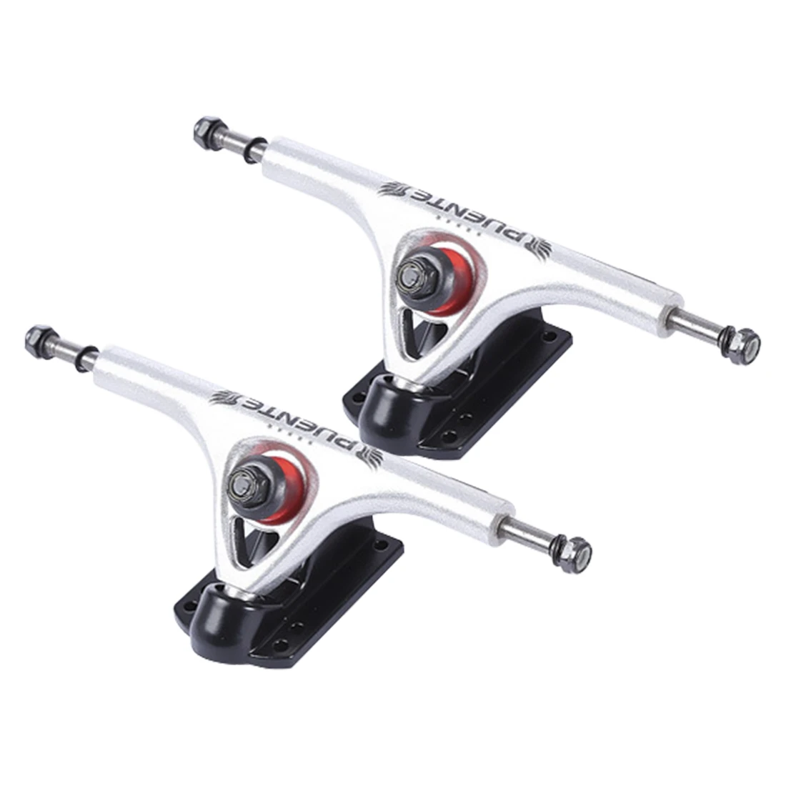 PUENTE 2Pcs 7Inch Aluminum Trucks Skateboard Truck Accessory Bridge Bracket Trucks Skateboard Longboard Truck