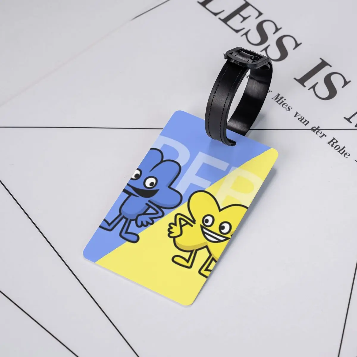 BFDI 4 و X تصميم علامات الأمتعة حقيبة الملحقات السفر المحمولة الأمتعة الصعود علامة التسمية حامل معرف اسم العنوان #5