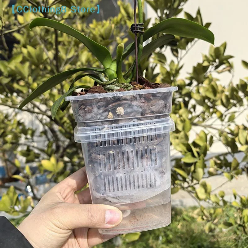 Self Watering Flowerpot Double-Layer Pots For Plants Nursery Pots With Holes Garden Automatic Absorbing Water Root 【AliS8】