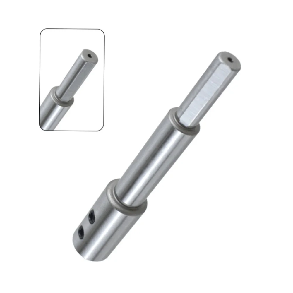 4.49 Inch Hex Shank Drill Extension Rod High Strength Steel Deep Reach Adapter For Electric Drills And Wood Boring Tasks