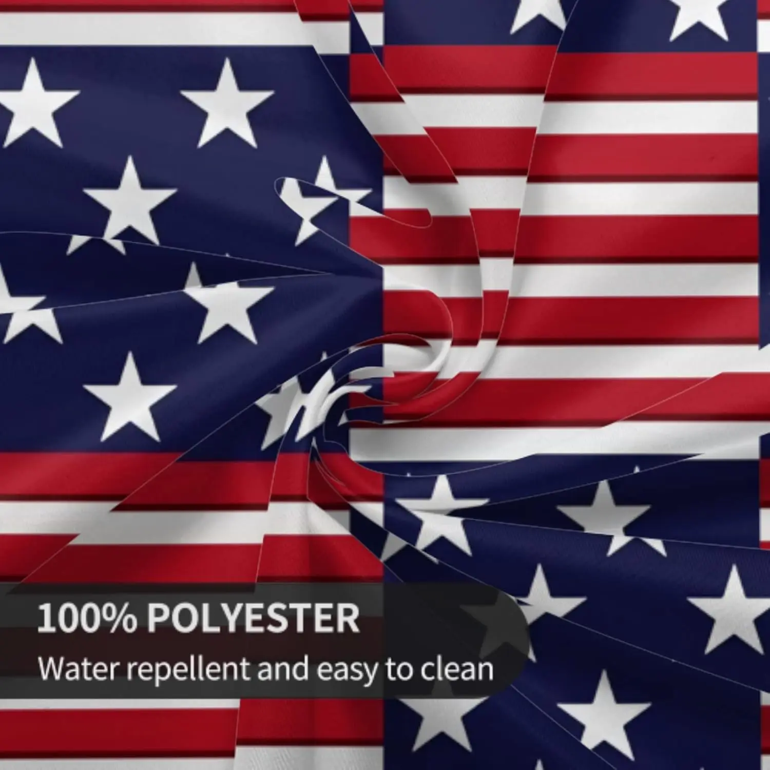 4th من يوليو مفرش المائدة المستديرة الوطنية الأحمر الأبيض والأزرق نجوم المشارب العلم الأمريكي مفرش المائدة الزخرفية مزرعة #5