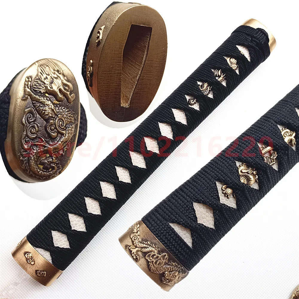 

High Quality Tsuka Handle Hilt Brass Fuchi Kashira Menuki For Japanese Real Japan Samurai Katana Sword FIttings New